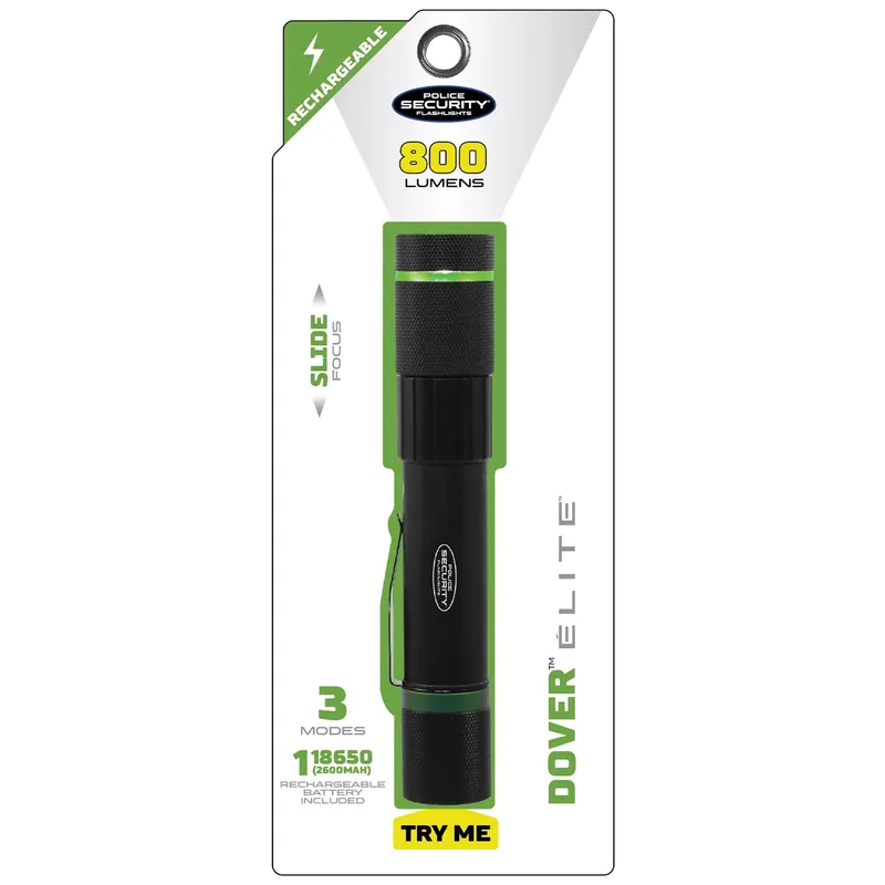 Dover Rechargeable Flashlight - 600 Lumen - Usb Charging