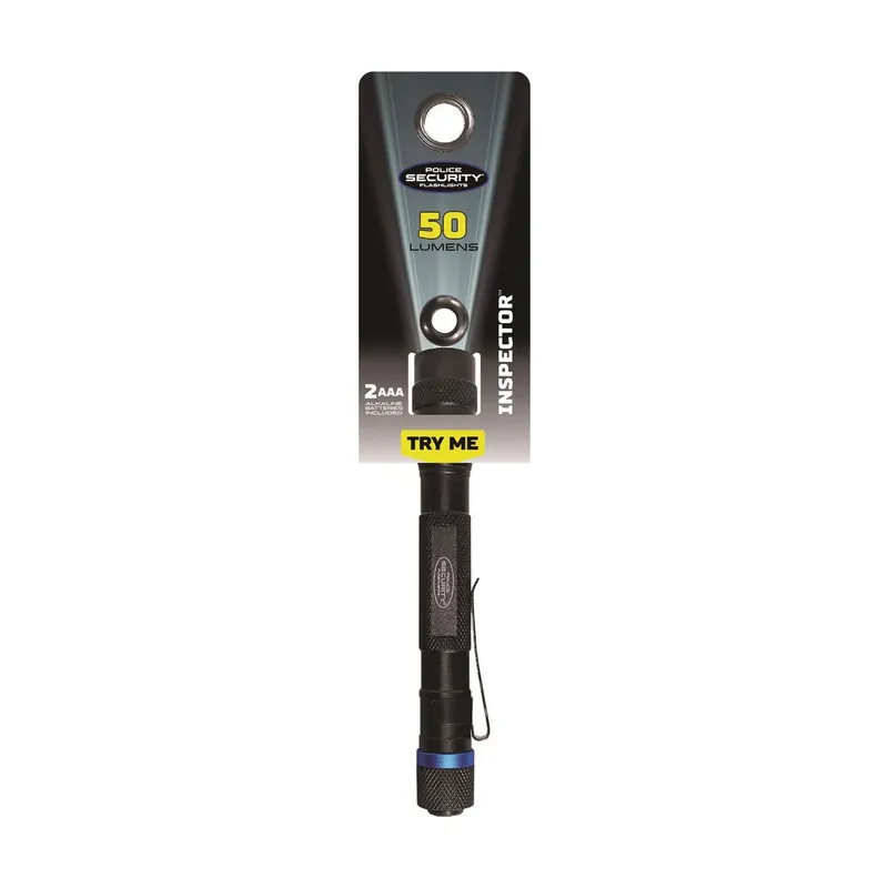 Inspector Flashlight, 50 Lumens, 2 Aaa Batteries