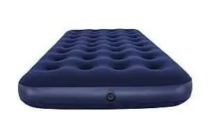 Bestway Twin Flocked Air Mattress With Durable Coil Beam – 74" X 39"
