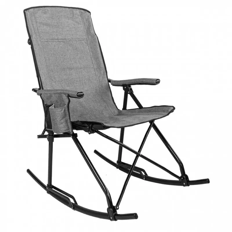 Bear Trax Rocker Chair In Heather Gray - Compact & Durable