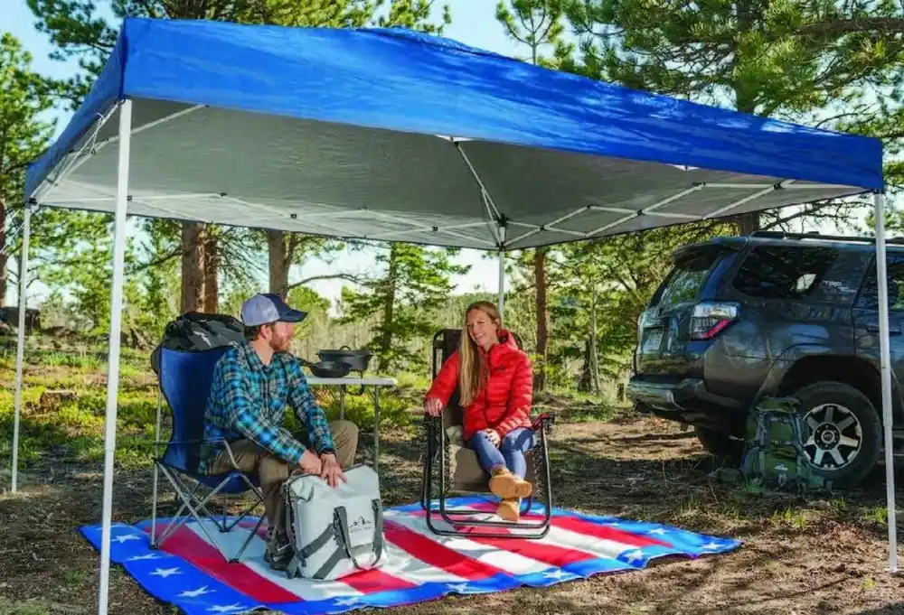 10‘ X 10‘ Portable Pop Up Gazebo With Uv Protection And Easy Setup