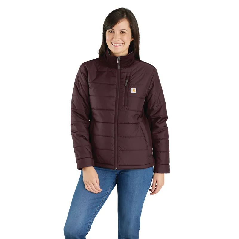 Rain Defender Relaxed Fit Lightweight Insulated Jacket 2x Blackberry