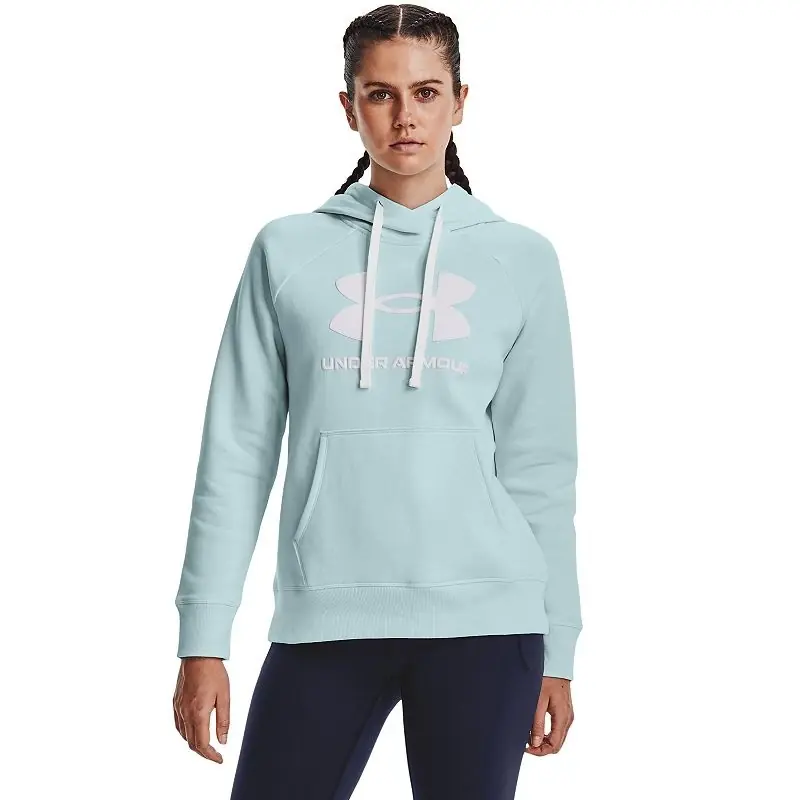 Women‘s Under Armour Rival Fleece Logo Hoodie, Large, Blue