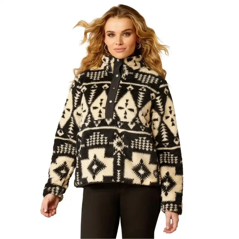 Berber Snap Front Sweatshirt