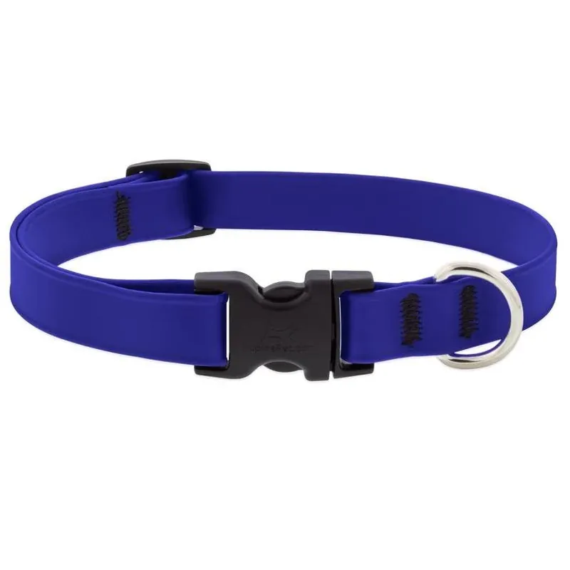 Splash True Blue Biothane Adjustable Dog Collar – Medium