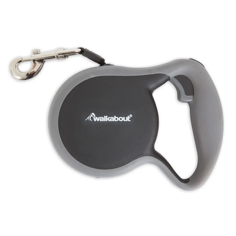 Walkabout Large Black Plastic Retractable Dog Leash Model 02404
