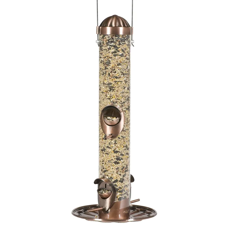 Wild Bird Feeder System, Antique Copper, 1.8 Lb. Capacity