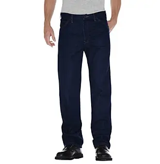 Men‘s Big & Tall Regular Straight Fit 5-pocket Jeans, Size 50x32, Indigo Blue