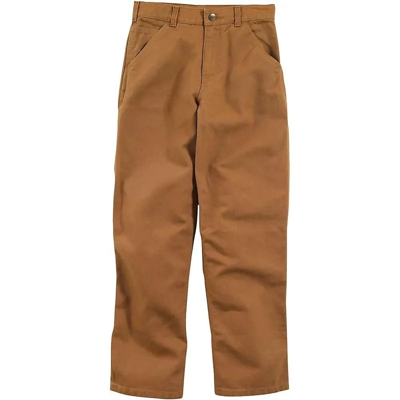 Kids‘ Original Fit Canvas Dungaree Pant - Size 7 - Carhartt Brown