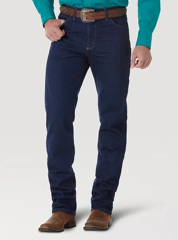 Men‘s Premium Performance Cowboy Cut Regular Fit Jeans, Prewashed, 31x36