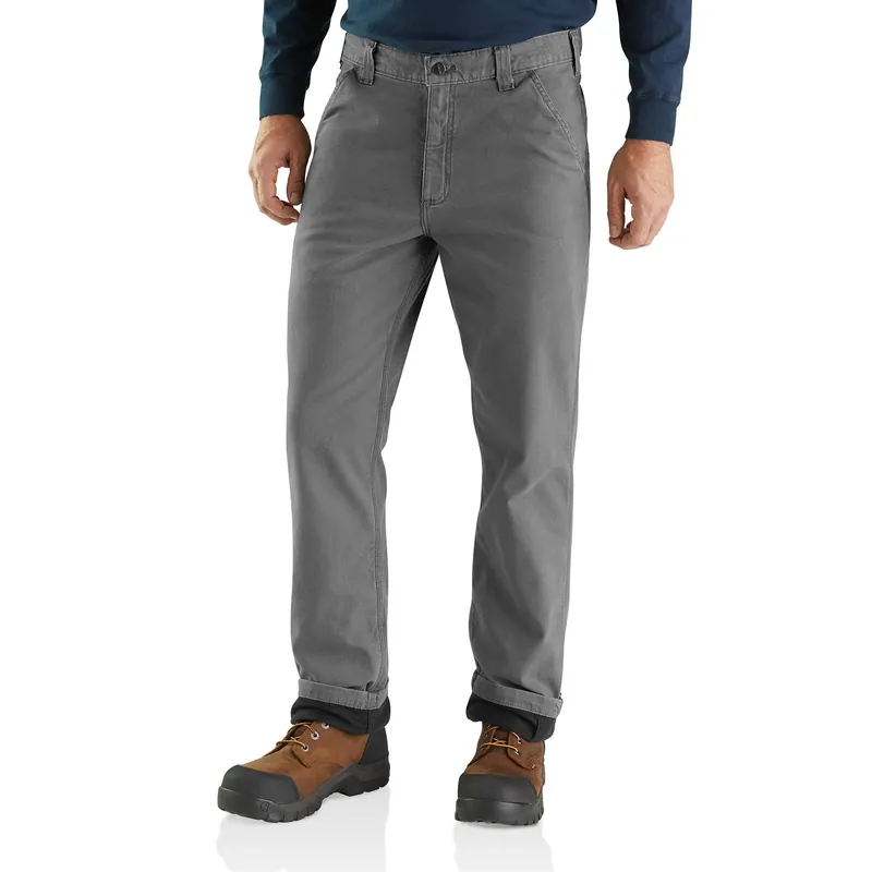 Rugged Flex® Relaxed Fit Canvas Flannel-lined Utility Work Pant
