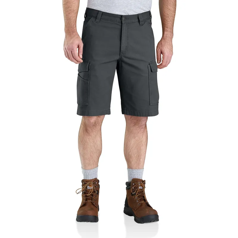 Men‘s Rugged Flex Relaxed Fit Canvas Cargo Shorts - 30 In. Shadow