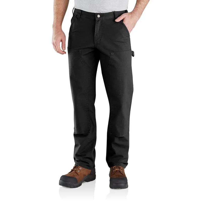 Rugged Flex Relaxed Fit Duck Double-front Utility Work Pant W31 Black