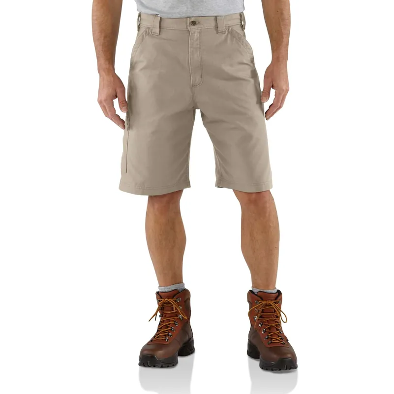 Men‘s Loose Fit Canvas Utility Work Short, Tan, Size 48