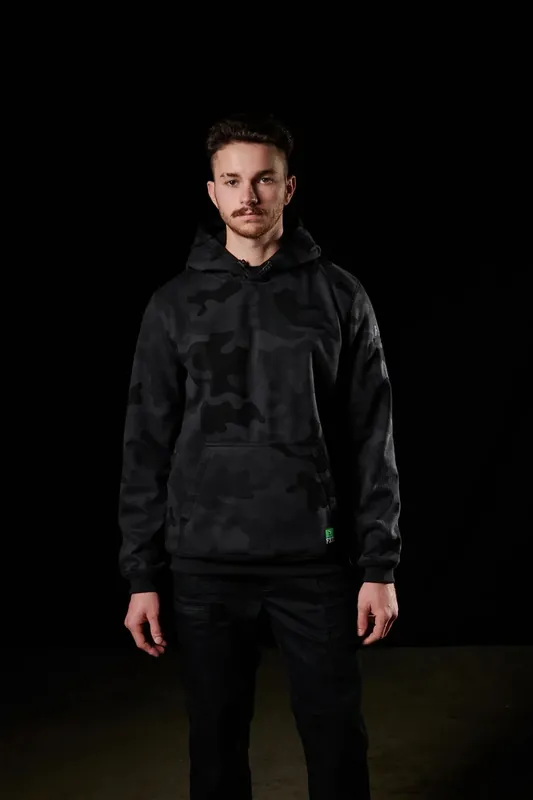 Wf.1 3-layer Bonded Membrane Fleece Hoodie, Black Camo, Size 3xl