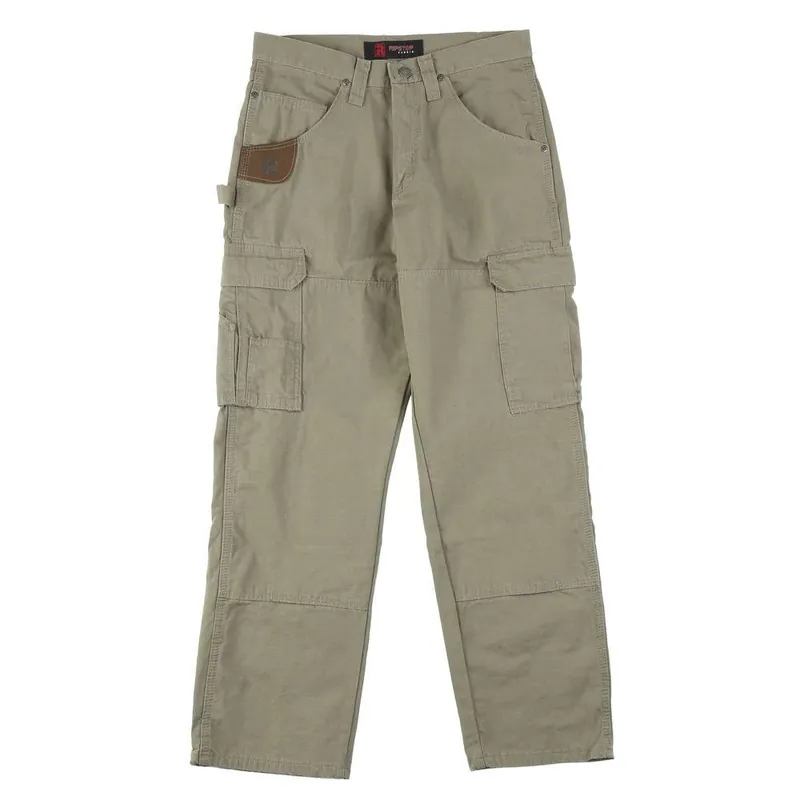 Men‘s Wrangler Riggs Workwear Relaxed Fit Ripstop Ranger Pants 46w X 32l Bark