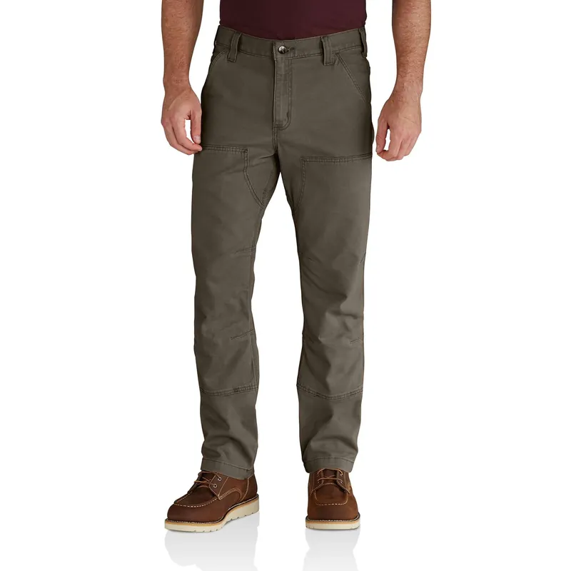 Men‘s Rugged Flex Relaxed Fit Canvas Double-front Utility Work Pant W30 Tarmac