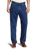 Apparel Men‘s Big-tall Heavyweight Relaxed Fit Enzyme Washed Denim Jean 44x32