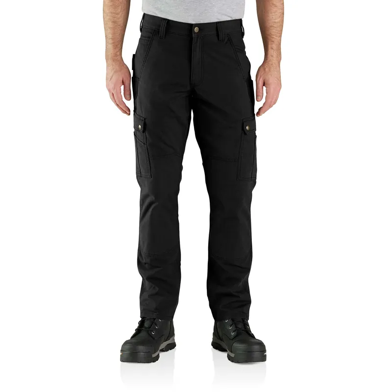 Rugged Flex Relaxed Fit Ripstop Cargo Work Pant W38 Black