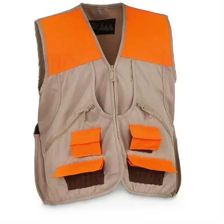 World Famous Upland Hunting Game Vest Tan/orange Size 2xl