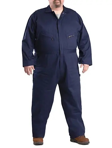 Berne C210nvt580 3x-large Tall Deluxe Unlined Coverall - Navy Poly/cotton