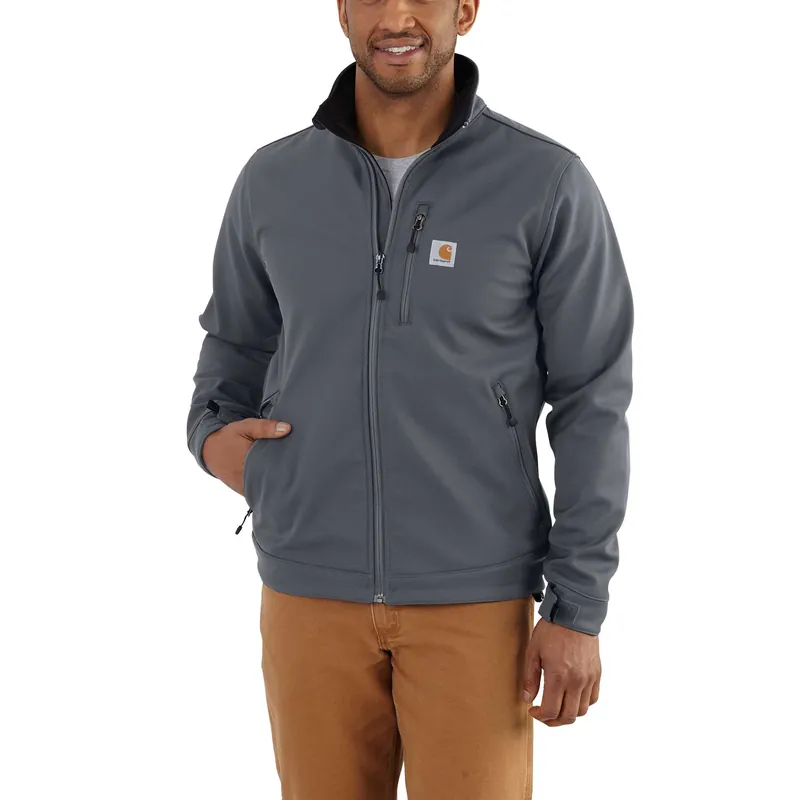 Men‘s Rain Defender Relaxed Fit Heavyweight Softshell Jacket - Xl Tall Charcoal