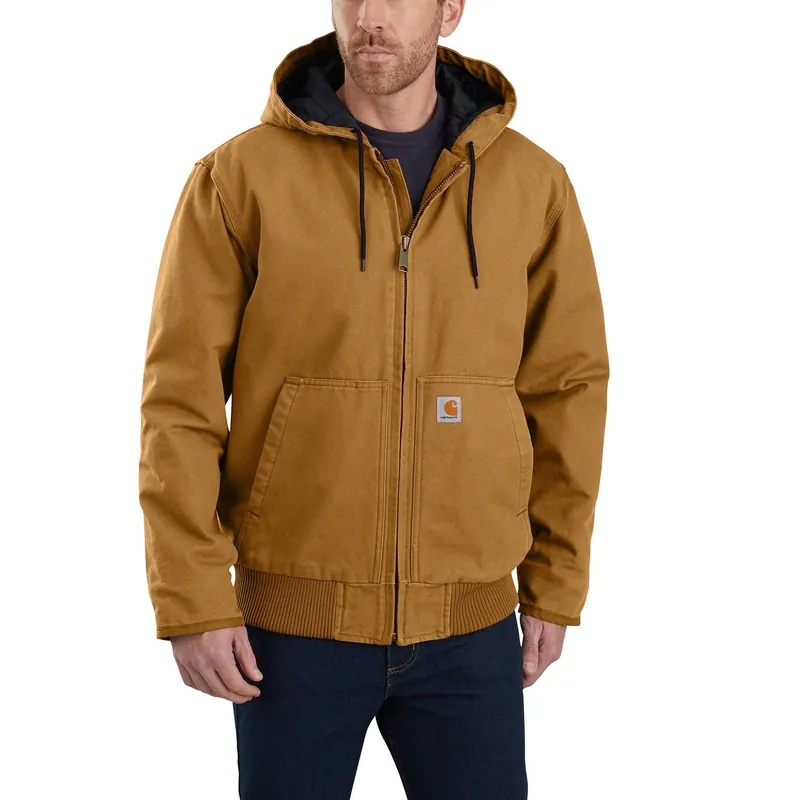 Men‘s Loose Fit Washed Duck Insulated Active Jac, Xl, 100% Cotton