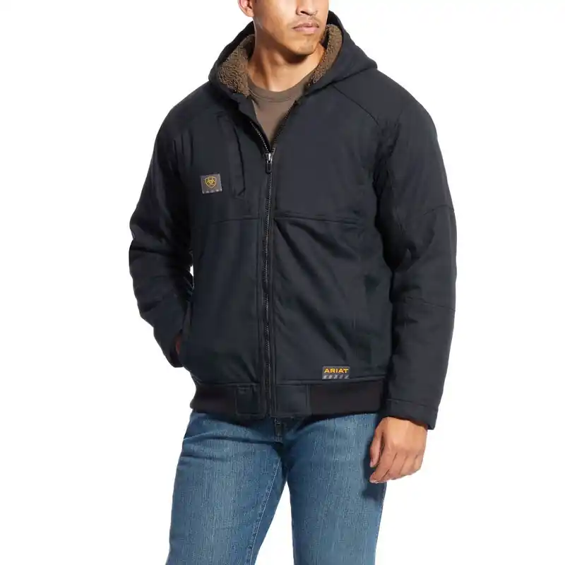 Men‘s Rebar Duracanvas Jacket, Black, Small - Durable Workwear