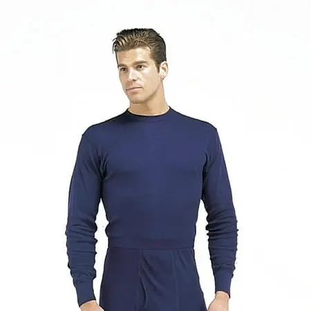 High-performance Blue Polypropylene Thermal Long Underwear Shirt, 2xl