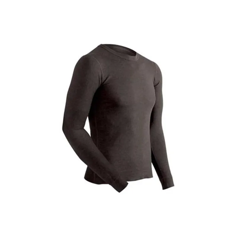 Men‘s Enthusiast Long Sleeve Crew Neck Base Layer Top, Black, Extra Large