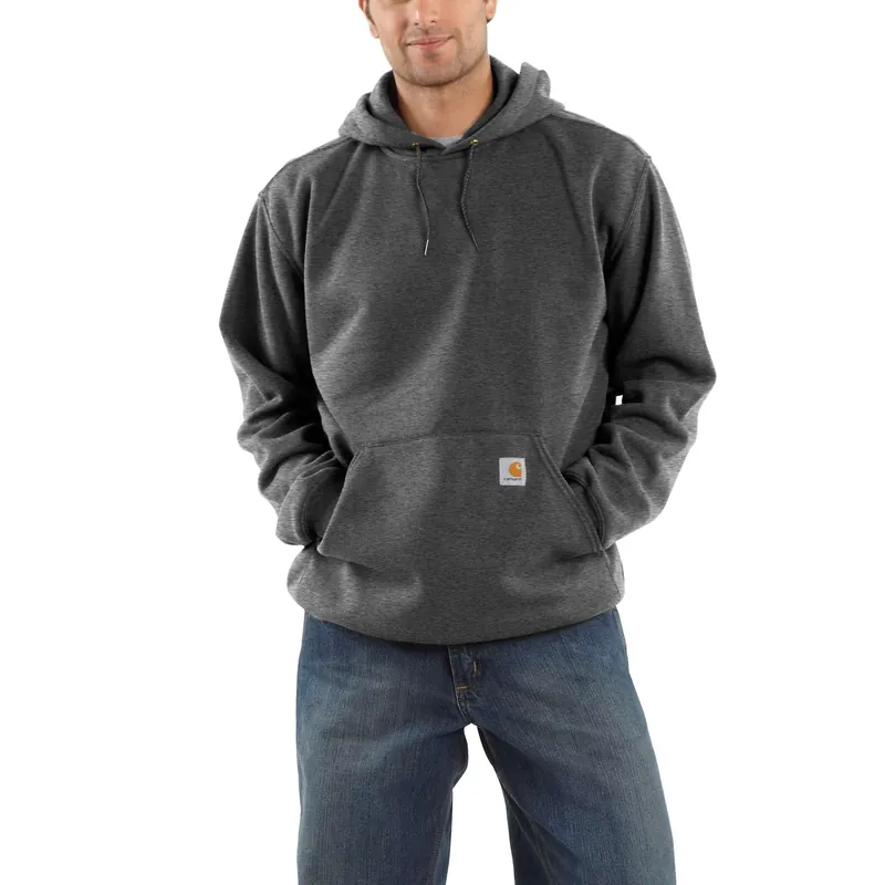 Men‘s Loose Fit Midweight Hooded Sweatshirt - 4xl - Carbon Heather