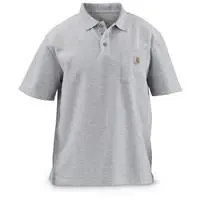 Men‘s Contractors Work Pocket Polo Shirt - Steel Blue - Xx-large