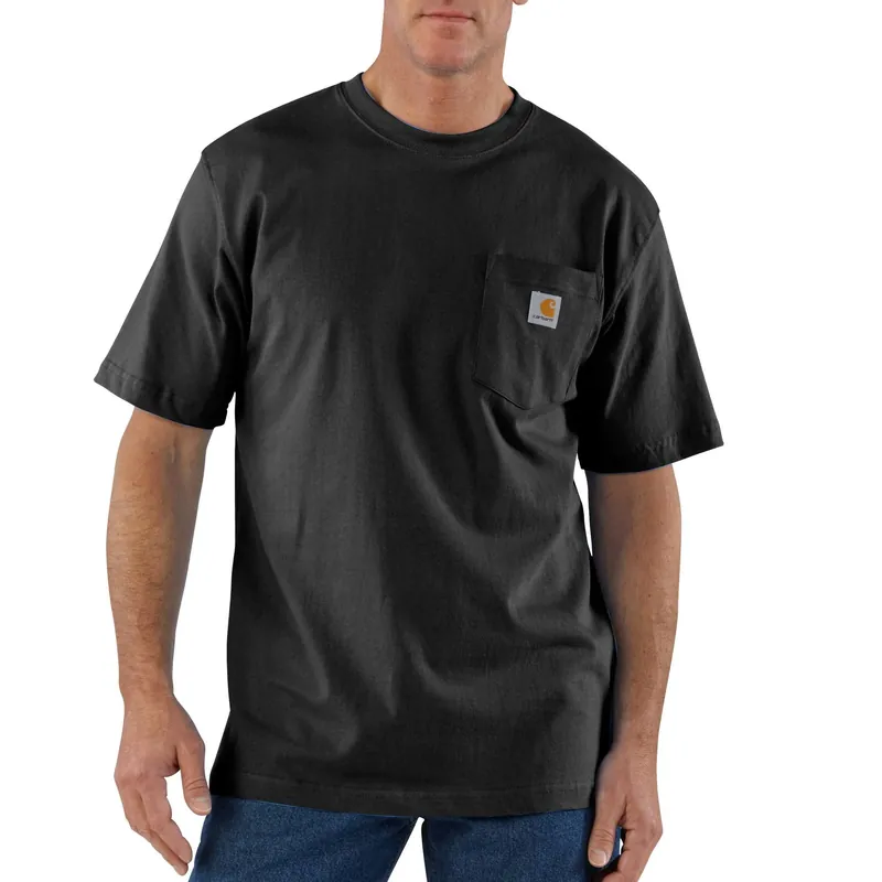 Pocket T-shirt, Black, Tall, Xl