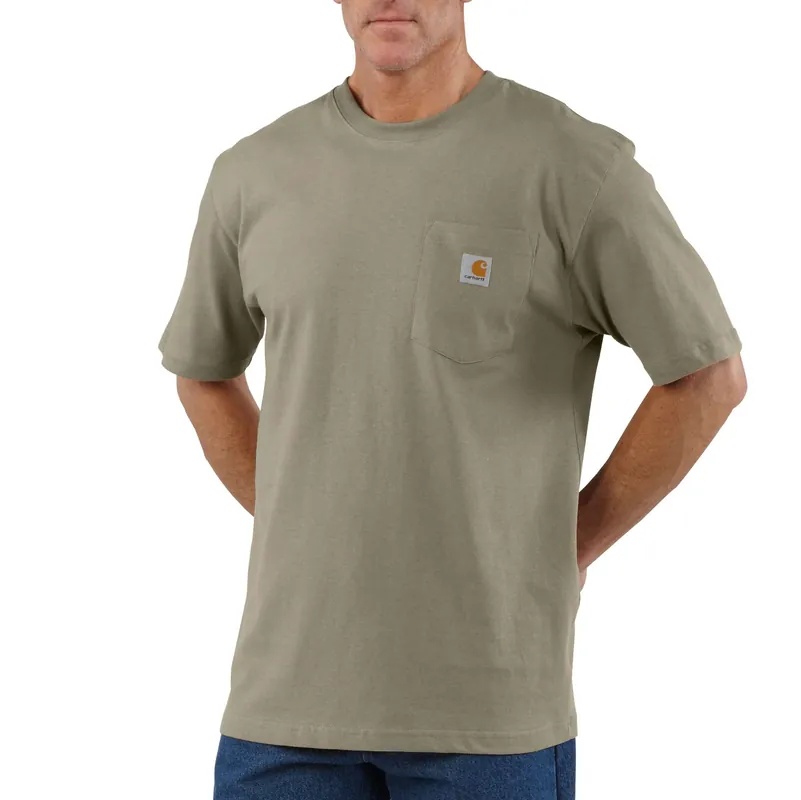 Men‘s Loose Fit Heavyweight Short-sleeve Pocket T-shirt - 4xl Desert