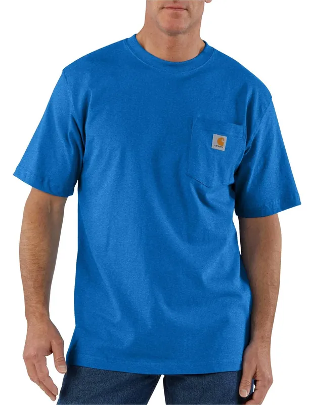 Hw Ss Pkt Tee Becn Blu Hthr
