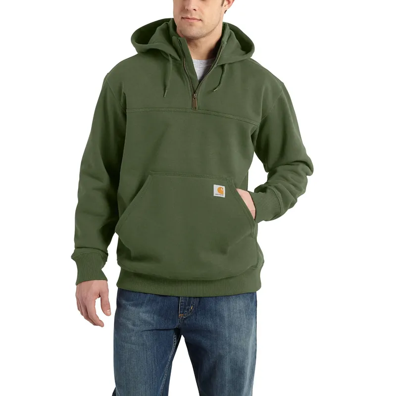 Rain Defender Loose Fit Heavyweight Quarter-zip Sweatshirt 3xl Chive