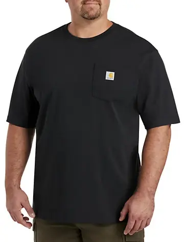 Big & Tall Carhartt Camo Logo Graphic Tee - Black - Comfortable And Stylish