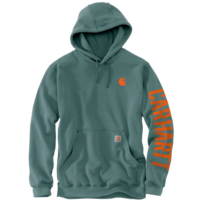 Rain Defender Loose Fit Midweight Logo Sleeve Graphic Sweatshirt 2xl Sea Pine