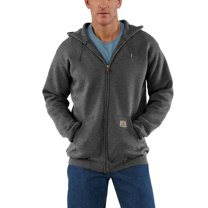 Men‘s Loose Fit Midweight Full-zip Sweatshirt - 2xl Carbon Heather