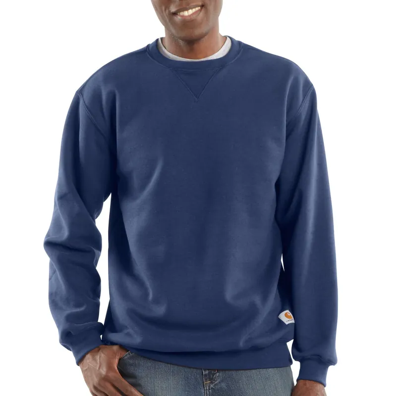 Men‘s Loose Fit Midweight Crewneck Sweatshirt, New Navy, 2xl