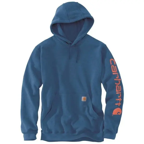 Men‘s Loose Fit Midweight Logo Hoodie - Comfortable And Durable Apparel