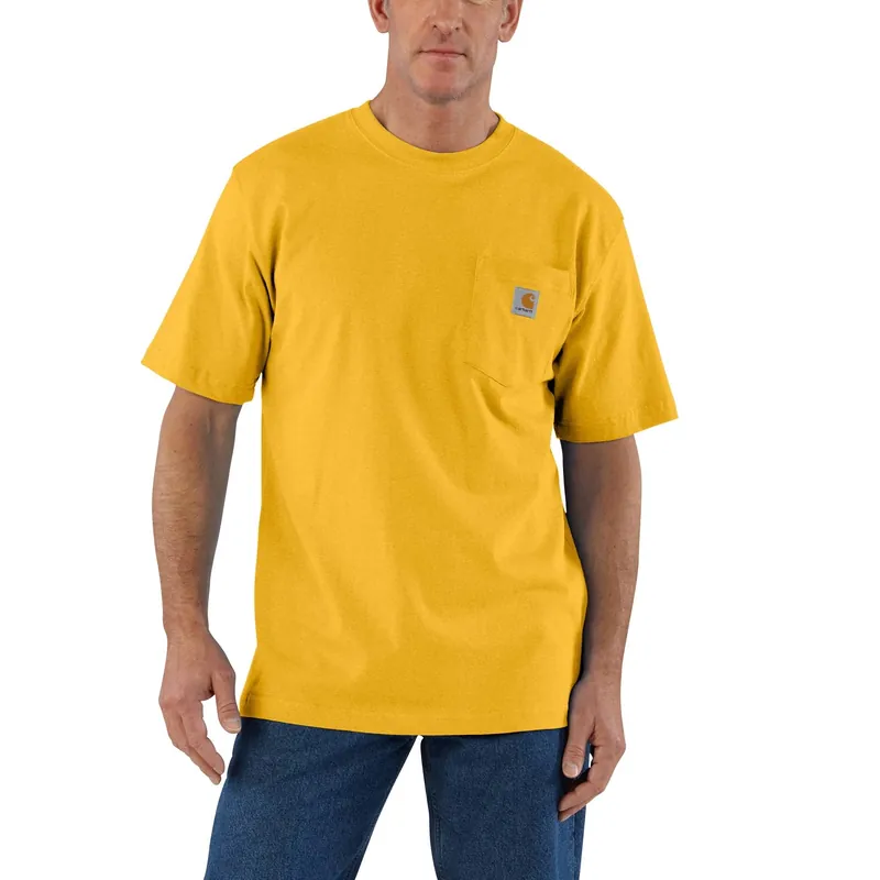 Loose Fit Heavyweight Short-sleeve Pocket T-shirt, Honeycomb Heather, 2xl
