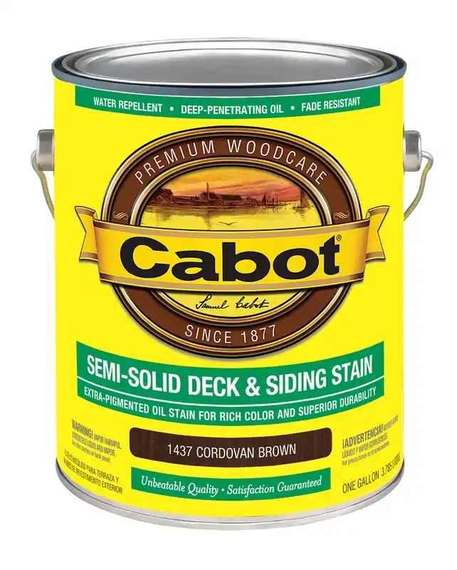 Semi-solid Tintable Cordovan Brown Oil-based Natural Oil/waterborne Hybrid Deck And Siding Stain