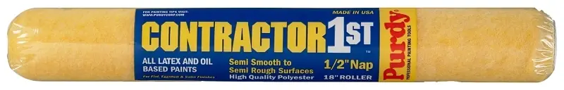 Contractor 1st Polyester 18 In. W X 1/2 In. Paint Roller Cover 1 Pk