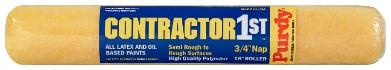 Contractor 1st Polyester 18 In. W X 3/4 In. Paint Roller Cover 1 Pk
