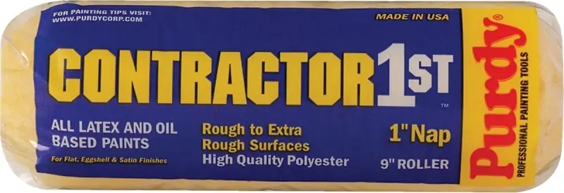 Contractor 1st Polyester 9 In. W X 1 In. Paint Roller Cover 1 Pk