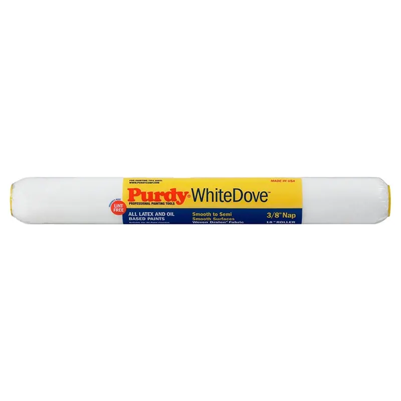 White Dove Woven Fabric 18 In. W X 3/8 In. Paint Roller Cover 1 Pk