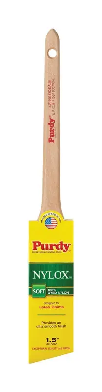 Nylox Dale Angular Sash & Trim Paint Brush, 1.5 In.