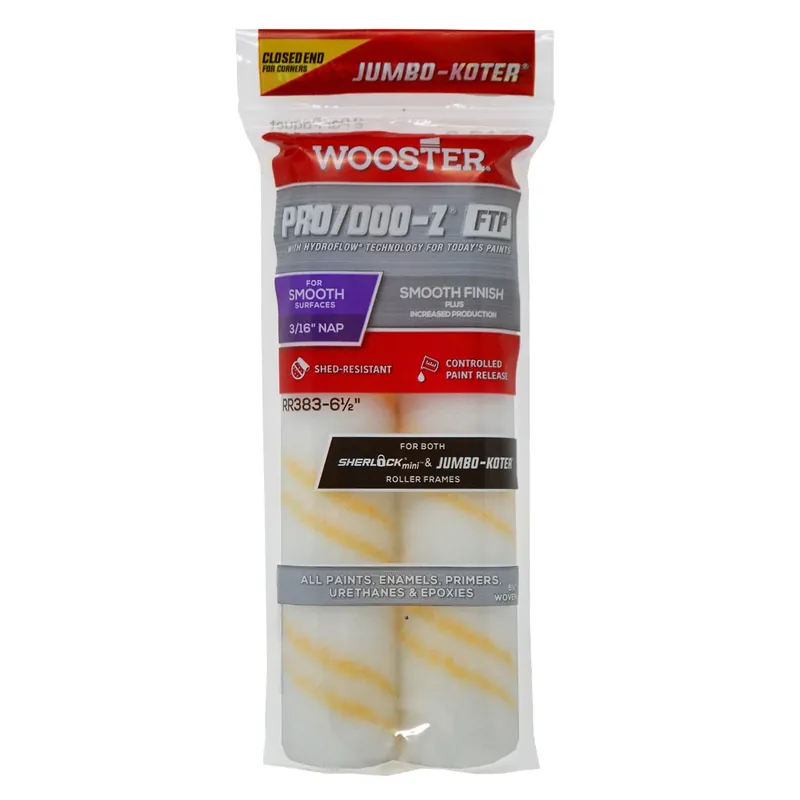 Jumbo-koter Woven 6-1/2 In. W X 3/16 In. Jumbo Paint Roller Cover 2 Pk