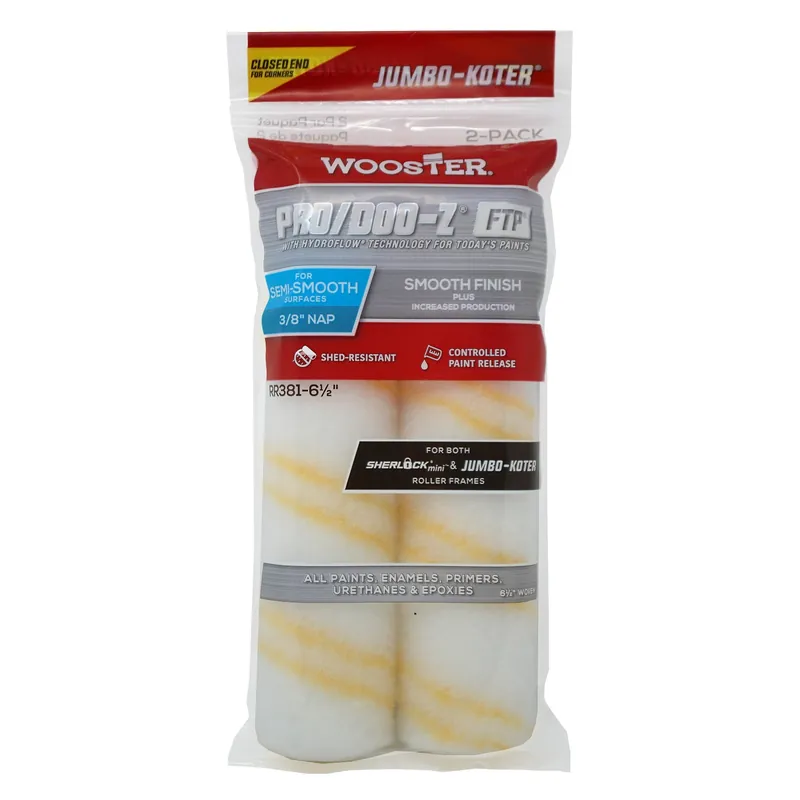 Pro/doo-z Woven 6-1/2 In. W X 3/8 In. Jumbo Paint Roller Cover 2 Pk